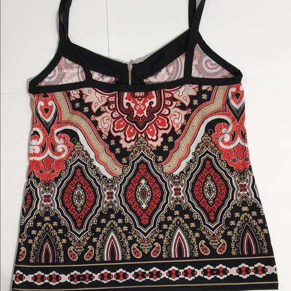 INC International Concepts Black & Orange Top P-S - Picture 3 of 8